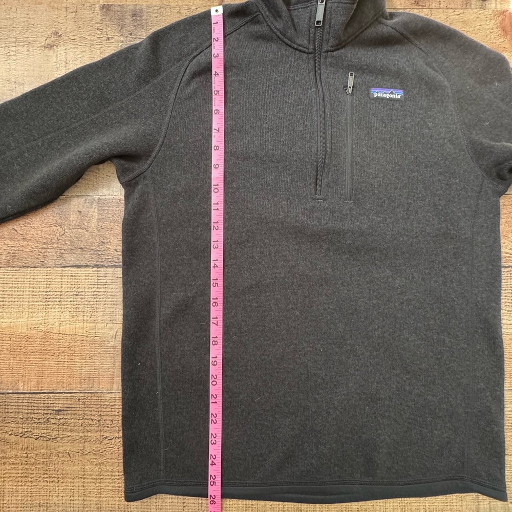 PATAGONIA 1/4 Zip Fleece Pullover Zip Chest Pocket Womens SMALL Charcoal Gray - Picture 10 of 10